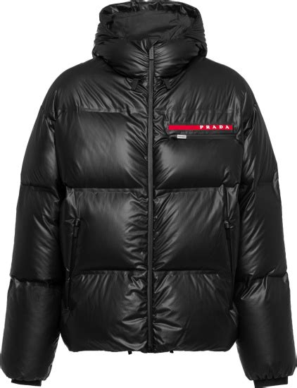 prada linea rossa puffer jacket